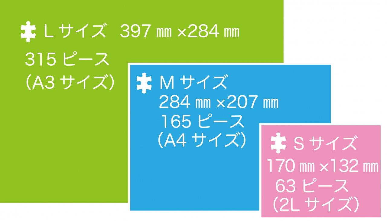 パズルサイズ表