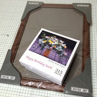 写真パズルフレーム付き